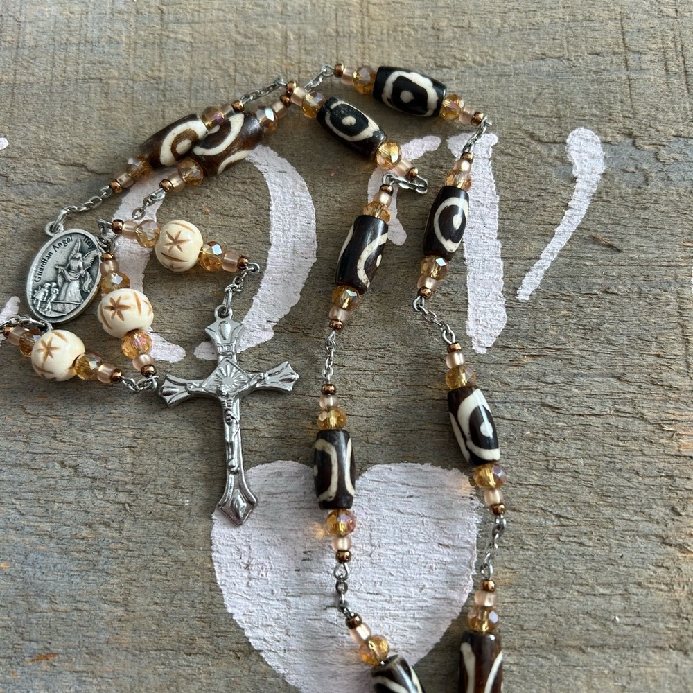 4/$100 ROSARY Elegant Beaded Rosary Necklace